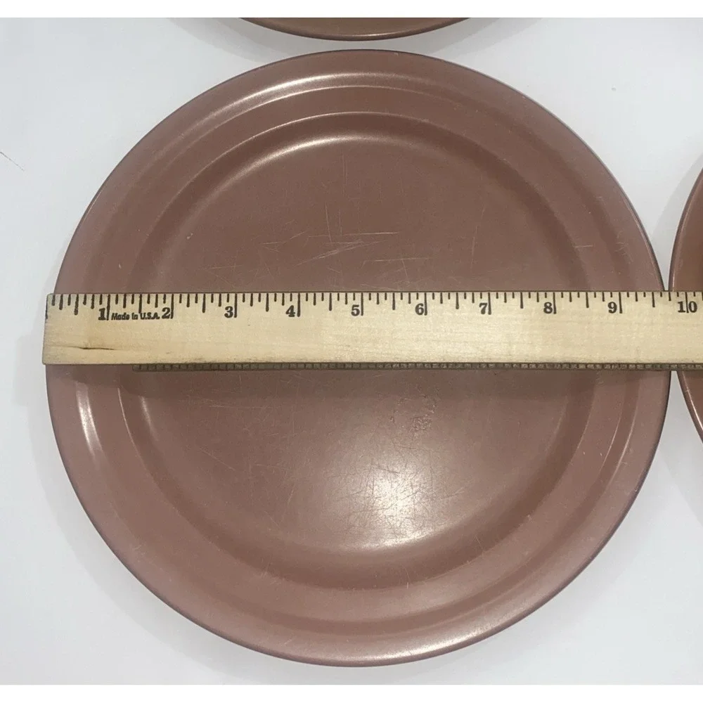 Sears‎ Harmony House Today Melmac Dinner Plates Set Of 4 Brown